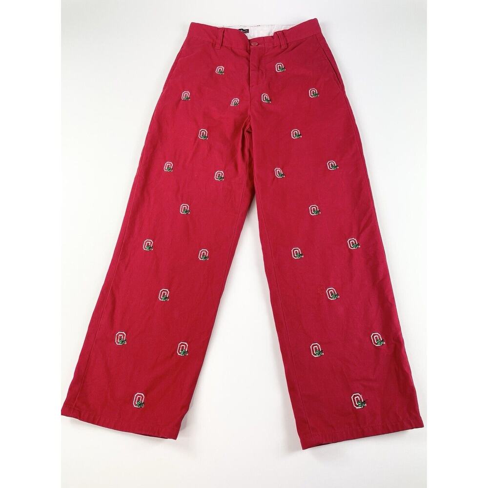 Pennington & Bailes Stadium Pants Boy’s Sz 10 Ohio State Buckeyes Red